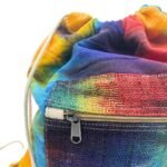 Ancient Wisdom Tie-Dye Hemp String Bag - Image 3