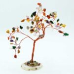 Ancient Wisdom Large Multi Stones On Natural Agate Base (100 Stones) Gemstone Tree - Image 3