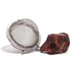Ancient Wisdom Raw Crystal Gemstone Tea Strainer - Mookaite - Image 3