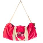 Ancient Wisdom Don’t Quit Cotton Canvas Gym Bag – Cherry Pink - Image 4