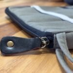 Hop Hare Cotton Canvas Tablet Pouch - Olive - Image 4