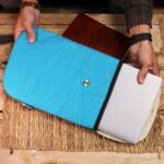 Ancient Wisdom Stonewash Cotton Laptop Padded Pouch – Crazy Yellow - Image 11