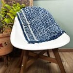Ancient Wisdom Handmade Cotton Indigo Runner (170x60cm) - Madjid Tiles - Image 3