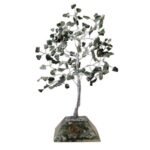 Ancient Wisdom Large Moss Agate Gemstone Tree (160 Stones) On Orgonite Base