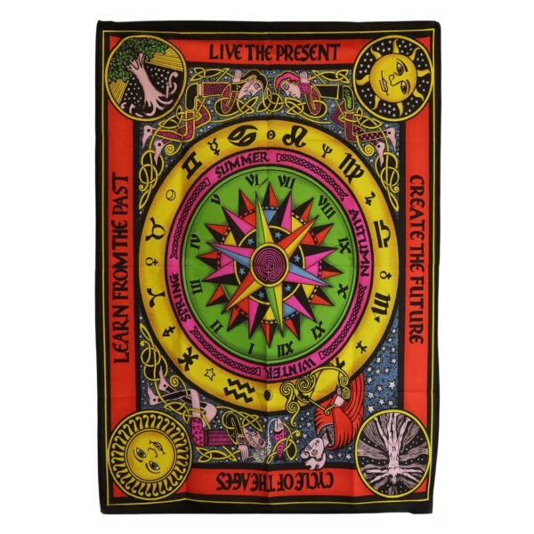 Ancient Wisdom Cotton Wall Art (70x110cm) - Circle of Life
