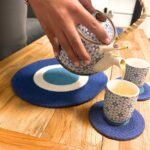 Ancient Wisdom Set of Evil Eye Jute Rope Coasters & Placemats (4 of Each) - Image 2