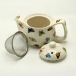 Ancient Wisdom 350ml Small Ceramic Herbal Teapot – Butterflies Design - Image 2