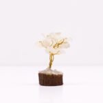 Ancient Wisdom Mini Rock Quartz Gemstone Tree (15 Stones) On Wooden Base - Image 4