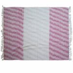 Ancient Wisdom Boho Comfort Cotton Throw (125x150cm) – Ruby Two Tone - Image 4
