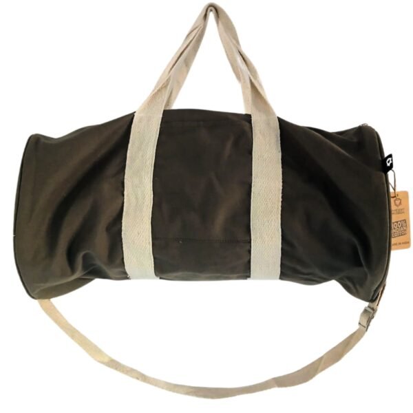 Ancient Wisdom Don’t Quit Cotton Canvas Gym Bag – Olive
