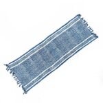 Ancient Wisdom Handmade Cotton Indigo Runner (170x60cm) - Madjid Tiles