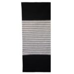 Ancient Wisdom Indian Cotton Rug (70x170cm) – Black / Grey