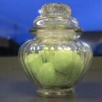Ancient Wisdom Clear Pumpkin Style Glass Sweet Jar - Image 2