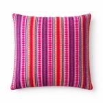 Ancient Wisdom Classic Cotton Cushion Cover - Neon Stripes