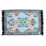Ancient Wisdom Kilim Rug (125x80cm) - Charcoal