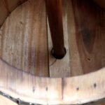 Ancient Wisdom Natural Wood Beer Barrel Stool & Parasol Stand – 38 x 32cm - Image 8