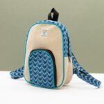 Ancient Wisdom Medium Handmade Kathmandu Backpack – Dhaka Design (30x21x9cm) - Image 2