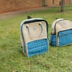 Ancient Wisdom Large Handmade Kathmandu Backpack - Dhaka Design (39x28x13cm) - Image 8