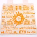 Ancient Wisdom City Life Design Big Cotton Shopping Bag - Image 4