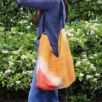 Ancient Wisdom Soft Blend Jute & Cotton Shoulder Tote Bag – Turmeric - Image 4