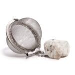 Ancient Wisdom Raw Crystal Gemstone Tea Strainer - Rainbow Moonstone - Image 3