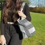 Ancient Wisdom Nomad Sari Jacquard Natural Wander Muse Bag - Urban Caravan - Image 5