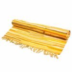 Ancient Wisdom Premium Quality Cotton Room Rag Rug (150x200cm) – Sunrise Oranges