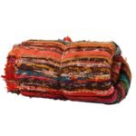 Ancient Wisdom Luxury Cotton Rag Rug (152 x 90cm) – Orange - Image 5
