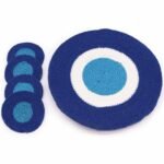 Ancient Wisdom Set of Evil Eye Jute Rope Coasters & Placemats (4 of Each)