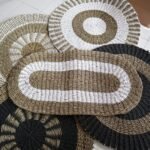 Ancient Wisdom Oval Seagrass White & Tan Classic Rug – 60x120cm - Image 3