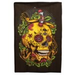 Ancient Wisdom Cotton Wall Art (70x110cm) - Dead of the Dead Skull