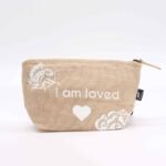 Hop Hare Jute Pouch - I Am Loved