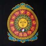 Ancient Wisdom Iconic Black Cotton Classic Tote Bag - Zodiac Sun - Image 2
