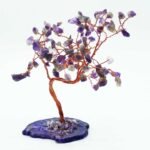 Ancient Wisdom Large Amethyst On Natural Agate Base (100 Stones) Gemstone Tree - Image 3