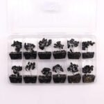 Ancient Wisdom Mini Black Agate Gemstone Tree (15 Stones) On Orgonite Base - Image 6