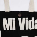 Nomad Sari Black & Natural Iconic Classic Cotton Tote Bag – Mi Vida Loca - Image 3