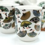 Ancient Wisdom Ceramic Herbal Teapot & 6 Matching Tea Cups – China Fans Design - Image 3