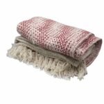 Ancient Wisdom Boho Comfort Cotton Throw (125x150cm) – Ruby Two Tone - Image 5