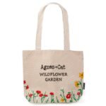 Agnes + Cat Wildflower Garden Design Cotton Tote Bag – Red Flowers
