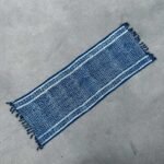 Ancient Wisdom Handmade Cotton Indigo Runner (170x60cm) - Madjid Tiles - Image 4