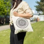 Ancient Wisdom Iconic Natural Cotton Nomad Sari Basic Tote Bag – Urban Mandala - Image 7