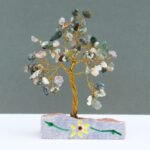 Ancient Wisdom Agate Gemstone Tree (80 Stones) On Gemstone Rock Base - Image 2