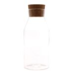 Ancient Wisdom Clear 20cm Cottage Cork Glass Jar