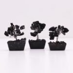 Ancient Wisdom Mini Black Agate Gemstone Tree (15 Stones) On Orgonite Base - Image 5