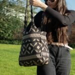 Ancient Wisdom Nomad Sari Jacquard Natural Wander Muse Bag - Desert Loom - Image 7