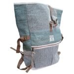 Ancient Wisdom Sage Green Hemp Trekking Rolling Backpack - Image 5
