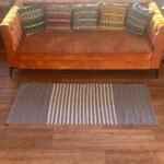 Ancient Wisdom Indian Cotton Rug (70x170cm) – Grey - Image 3