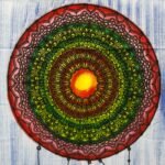 Ancient Wisdom Handbrushed Cotton Wall Art - Dreamcather - Image 2