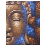 Ancient Wisdom Copper Face Buddha Painting Canvas Art
