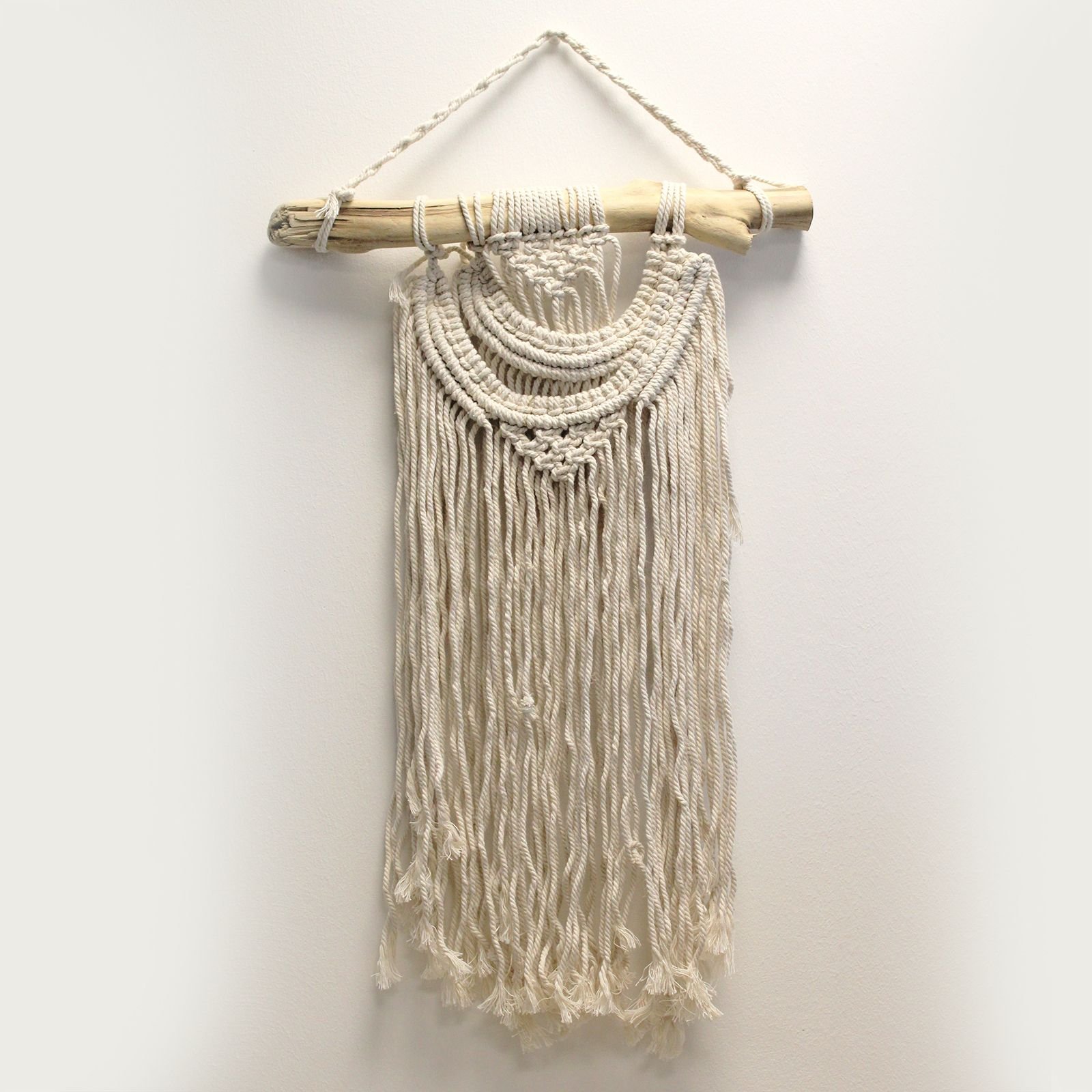 bG9jYWw6Ly9tZWRpYS8xRy9BQy82MFIzMEMxRzZNVDNBQzFHL2UyYTM0ZjVmLmpwZWc.jpg Ancient Wisdom Macrame Wall Hanging - Two Waves - Image 1